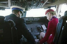 nylon Stockings Stewardess airplane Fucking girl