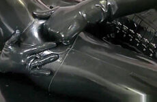 Black Latex Catsuit Lesbian Fisting