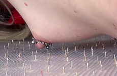 Extreme Bdsm Jeby Tickled On The Spiked Board